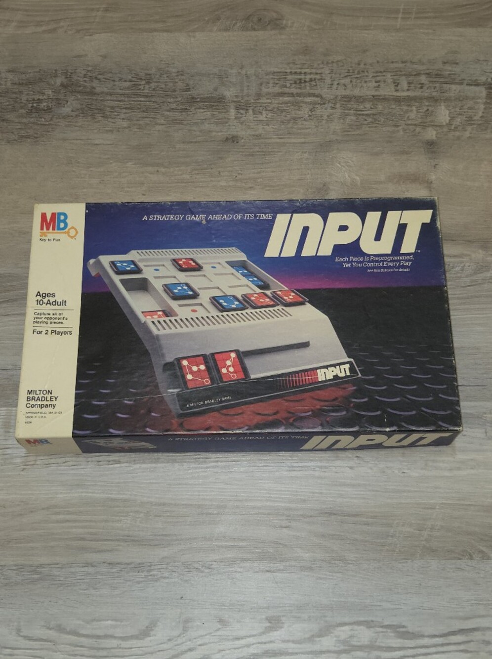 1984 Milton Bradley Co. INPUT Strategy Complete Game w. Original Instructions
